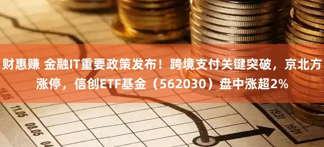 财惠赚 金融IT重要政策发布！跨境支付关键突破，京北方涨停，信创ETF基金（562030）盘中涨超2%